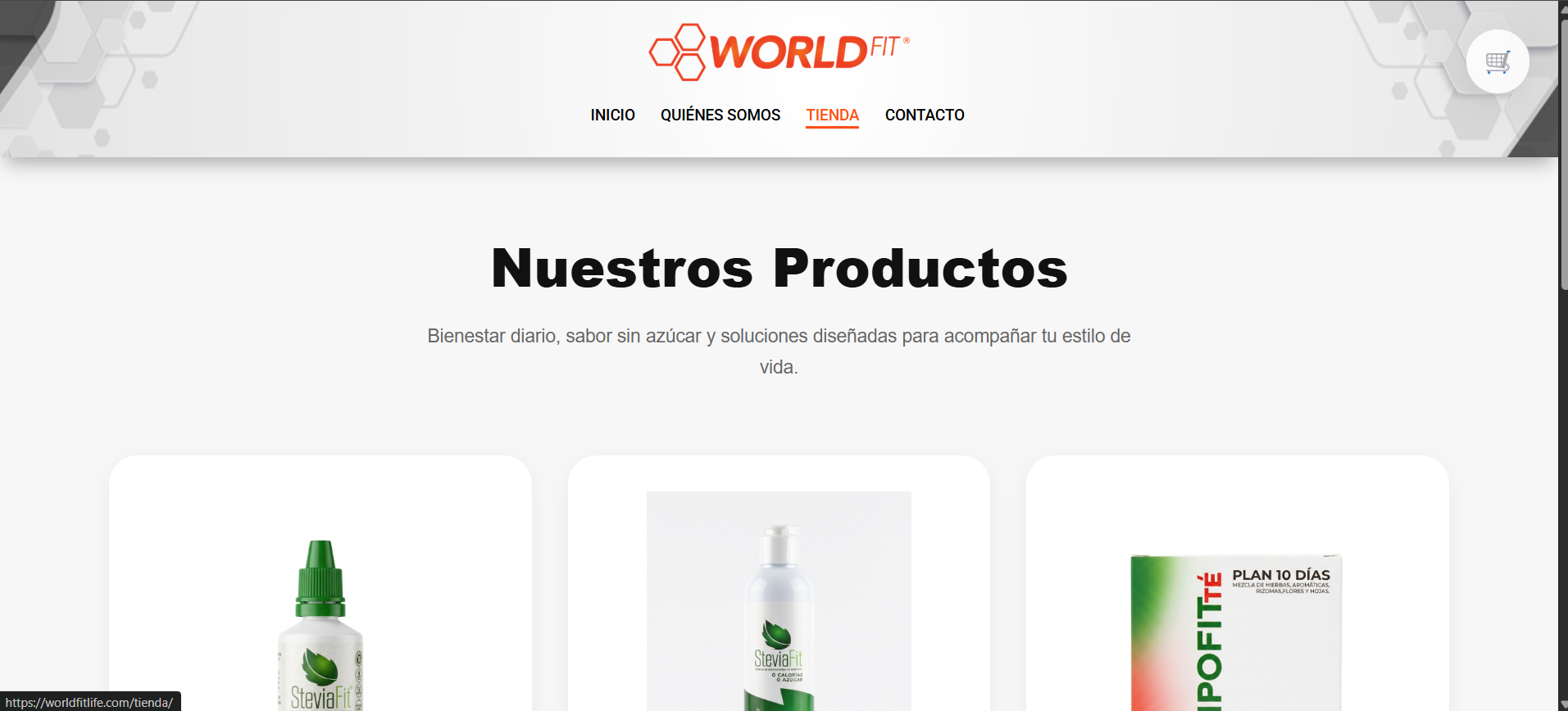 WorldFit tienda productos